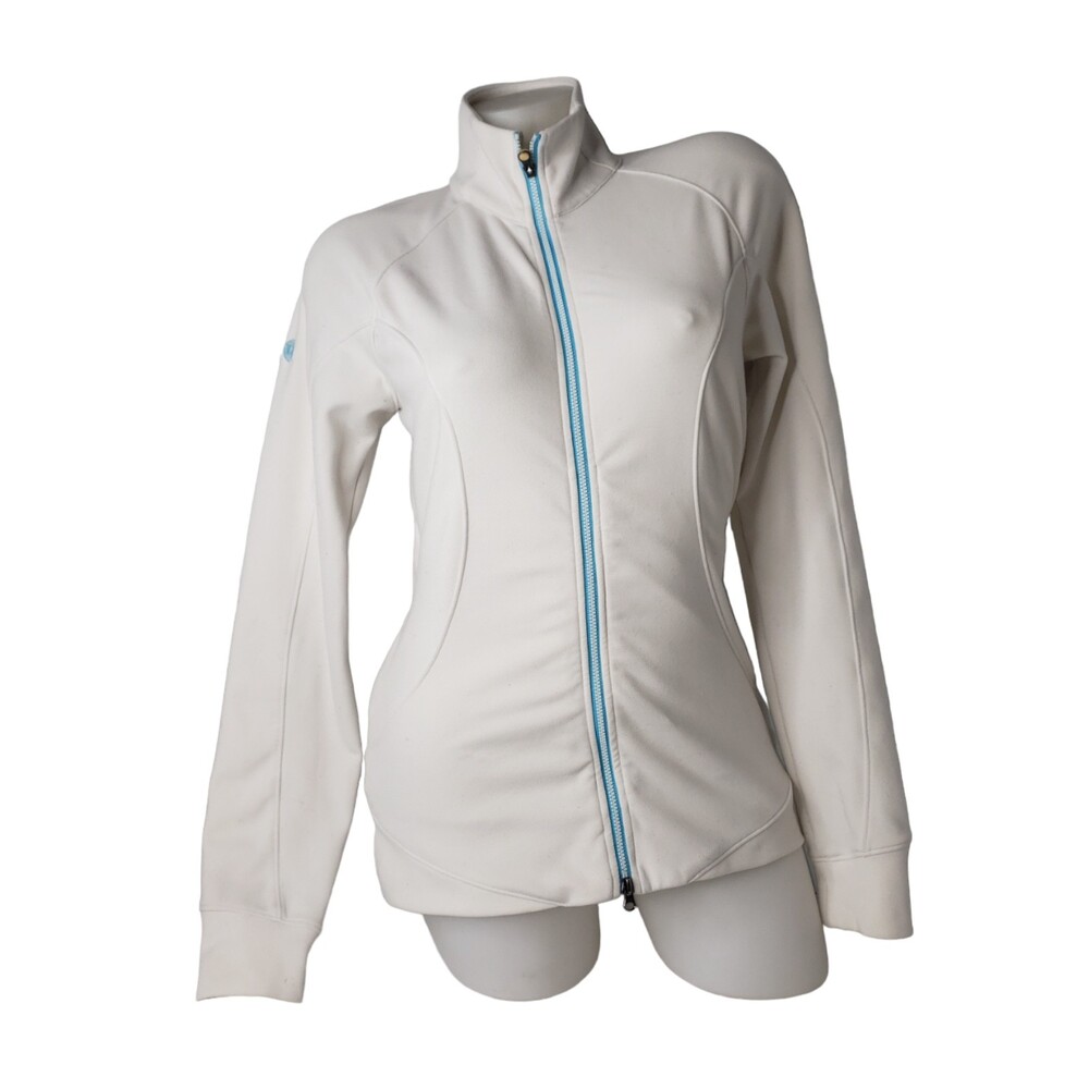 PUMA GE White Blue Long Sleeve Golf Athletic Shirt Size Small